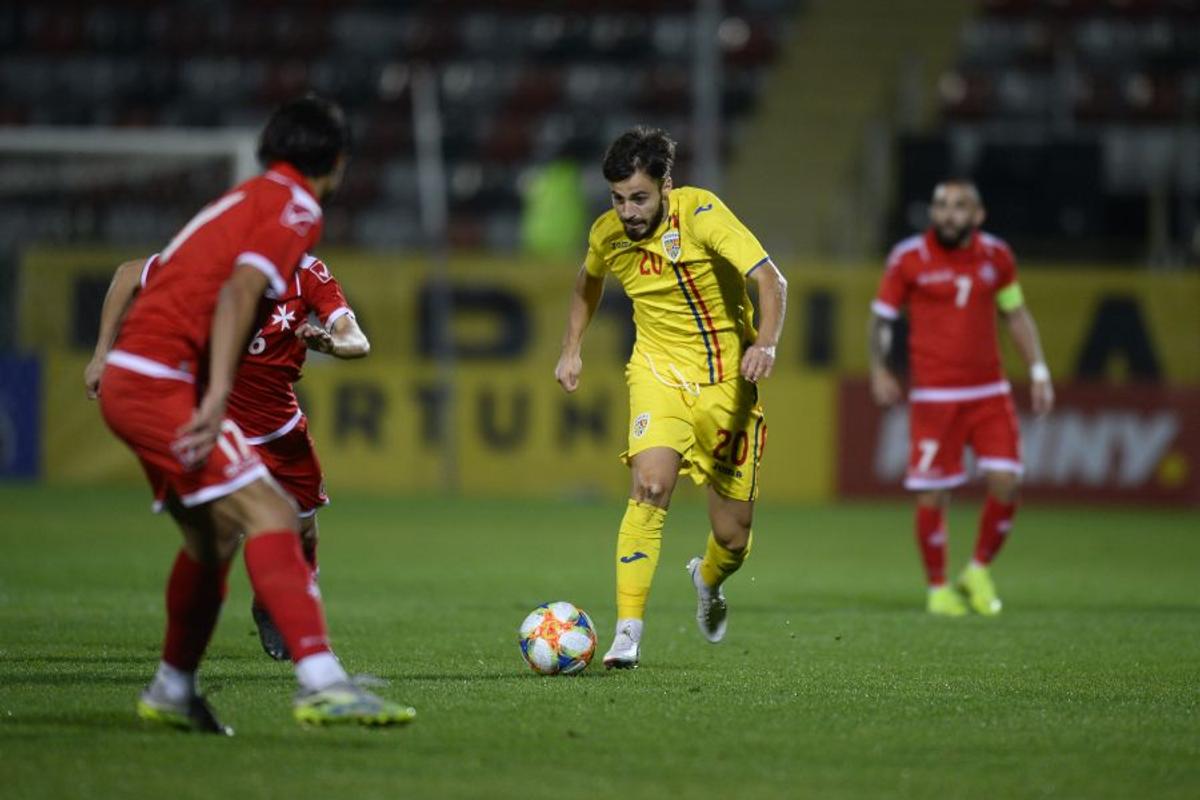 ROMÂNIA U21 - MALTA U21 4-1. Fără emoții! România zdrobește Malta, deși a jucat o oră în inferioritate