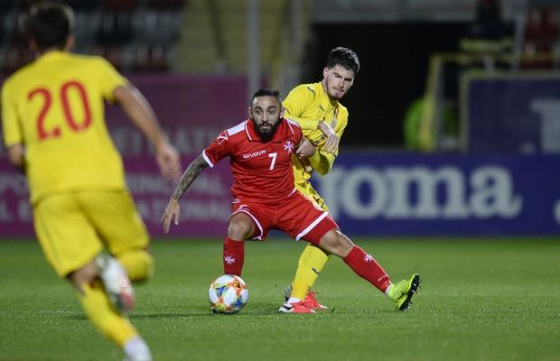ROMÂNIA U21 - MALTA U21. Ce gafă: Tudor Băluță, eliminare stupidă cu Malta! Ratează duelul decisiv cu Danemarca