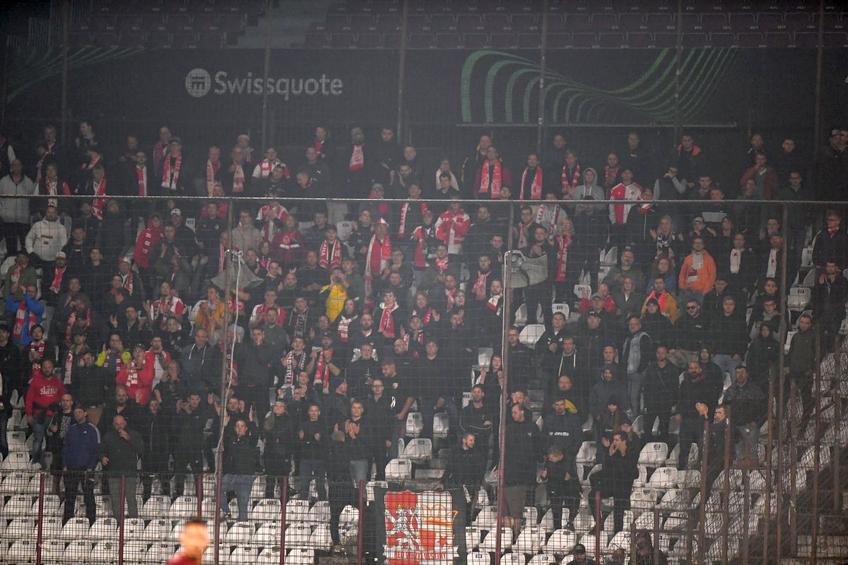 Slavia a fost încurajată la Cluj de peste 250 de suporteri / foto: Raed Krishan