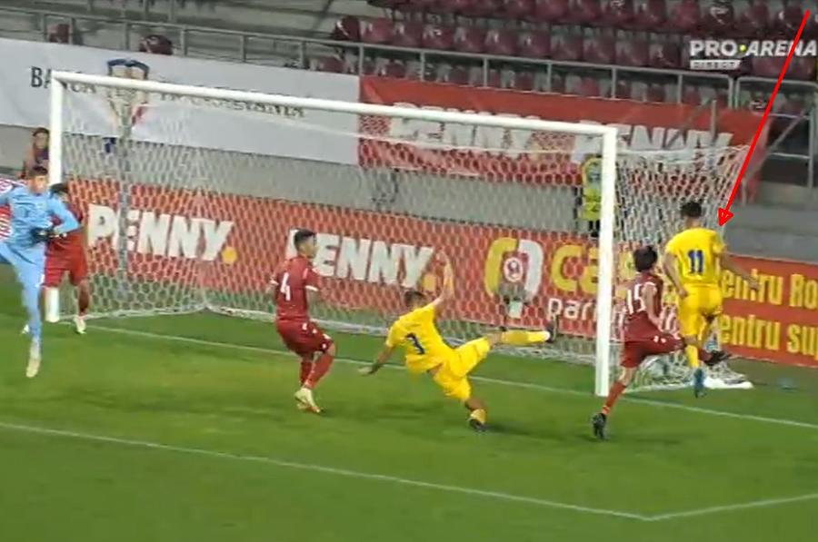 FOTO: Captură TV @Pro Arena Pancu revine cu victorie în Giulești » România U21 învinge Armenia U21 și bifează primele puncte în drumul spre EURO 2025