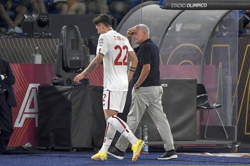 Nicolo Zaniolo și Jose Mourinho/ foto Imago Images