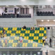 Gheorghe Hagi a stat în tribuna din faţa lojei în care se aflau oficialii FRF FOTO: Ionuţ Iordache (GSP)