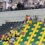 Gheorghe Hagi a stat în tribuna din faţa lojei în care se aflau oficialii FRF FOTO: Ionuţ Iordache (GSP)