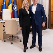 Nadia Comăneci, în biroul lui Ilie Bolojan/ foto: gov.ro