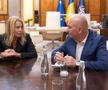 Nadia Comăneci, în biroul lui Ilie Bolojan/ foto: gov.ro