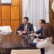 Nadia Comăneci, în biroul lui Ilie Bolojan/ foto: gov.ro