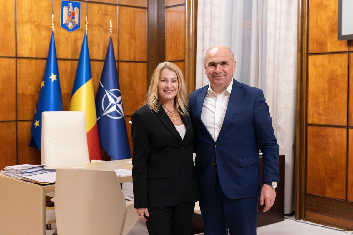 Nadia Comăneci, în biroul lui Ilie Bolojan