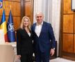 Nadia Comăneci, în biroul lui Ilie Bolojan/ foto: gov.ro