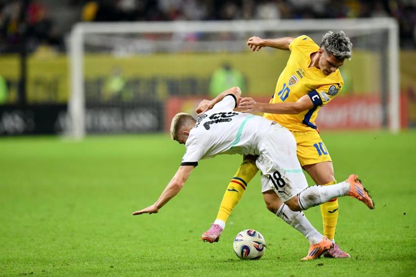 Ianis Hagi, în duel cu Schmid, România - Austria 1-0 // foto: Cristi Preda (GSP)