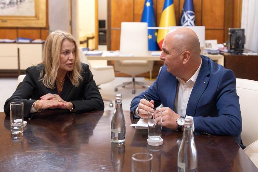 Nadia Comăneci, în vizită la premierul Ilie Bolojan/ foto: gov.ro