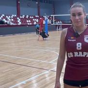 Mara Vasilescu, sora prin alianță a lui Radu Drăgușin, debut în prima ligă de volei