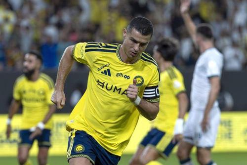 Cristiano Ronaldo, în Al Nassr - Neftchi 3-1 din Liga Campionilor Asiei / Foto: Imago