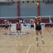 Mara Vasilescu, sora prin alianță a lui Radu Drăgușin, debut în prima ligă de volei // foto: captură facebook @Doar Volei