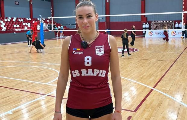 Sora lui Radu Drăgușin a debutat la 17 ani în prima ligă de volei: „Vreau să devin cea mai bună din lume!”