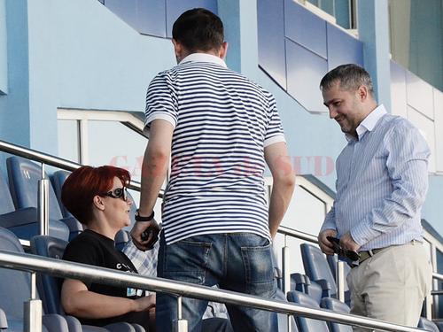 Lia Olguţa Vasilescu şi Mihai Rotaru, la începuturile clubului patronat de ultimul FOTO: Gazeta de Sud
