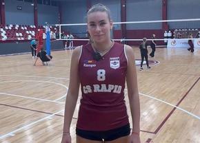 Sora lui Radu Drăgușin, debut în prima ligă de volei: „Vreau să devin cea mai bună din lume” + Cum trăiește meciurile fratelui ei