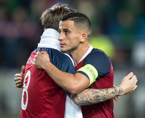 ROMÂNIA - NORVEGIA. Fundașul dreapta Omar Elabdellaoui a fost depistat pozitiv și a intrat în izolare. Norvegienii vin mâine fără el la București. Foto: Guliver/GettyImages