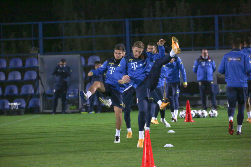 Naționala României a susținut azi un antrenament. FOTO: FRF.ro