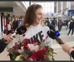 FOTO Jaqueline Cristian, așteptată de iubit la revenirea în România 13.11.2021