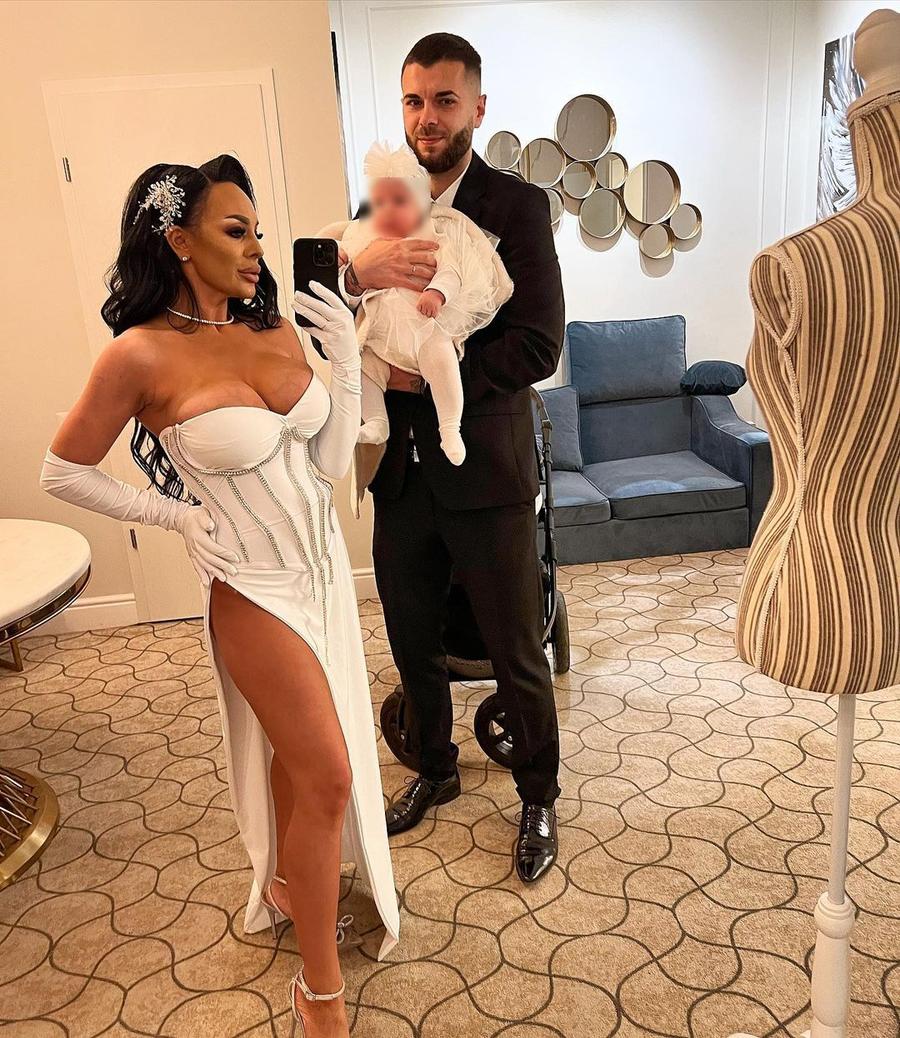 Foto: Instagram.com/cristiandaminuta/ Cristian Daminuță și Mădălina și-au botezat copilul » Cum s-a afișat soția fostului fotbalist