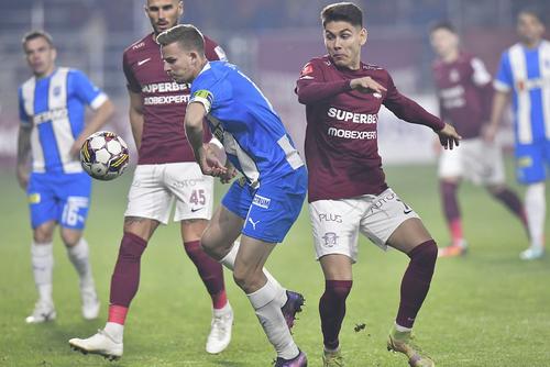 Nicușor Bancu, în stânga, în Rapid - CSU Craiova // foto: Cristi Preda