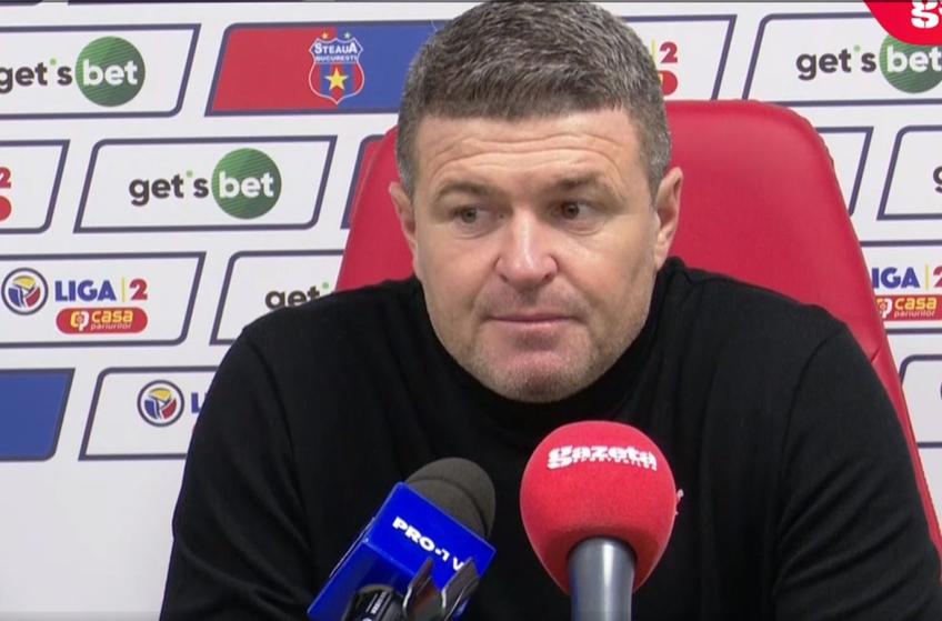 CSA Steaua a învins-o pe Csikszereda, scor 1-0, în runda cu numărul 13 din Liga 2. Daniel Oprița, antrenorul „militarilor, a comentat posibilitatea unei mutări la Chindia Târgoviște.