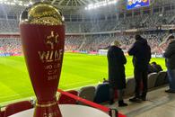 Trofeul de la Campionatul Mondial de Minifotbal prezentat fanilor » Adus în Ghencea, la CSA Steaua - Csikszereda