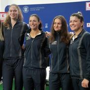 Echipa de BJK Cup a României, Alina Cercel, Mara Gae, Gabriela Lee, Monica Niculescu, Alexandra Dulgheru Foto: Luminița Paul