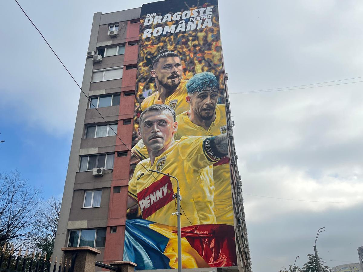 Drăgușin, lângă pictura murală