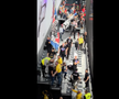 Scandal fani Vâlcea la Gloria Bistrița / foto: capturi Facebook