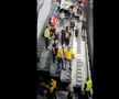 Scandal fani Vâlcea la Gloria Bistrița / foto: capturi Facebook