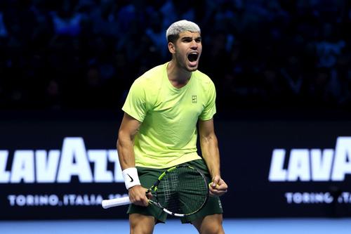 Carlos Alcaraz, a treia victorie la Turneul Campionilor/Foto: Getty Images