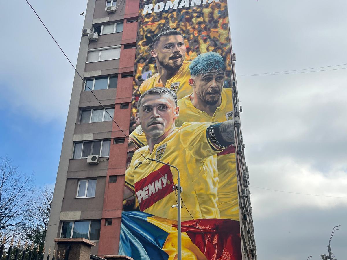 Drăgușin, lângă pictura murală