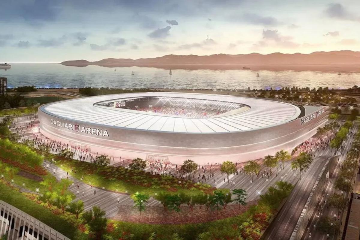 Randări noul stadion Cagliari / foto: X