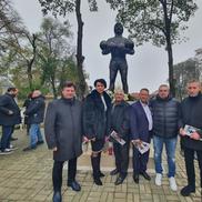 Statuia lui Helmut Duckadam, dezvăluită la Semlac