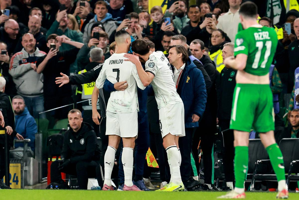 Cristiano Ronaldo, eliminat în Irlanda - Portugalia