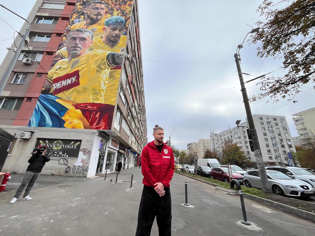 Drăgușin, lângă pictura murală