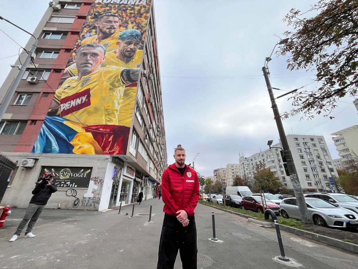 Drăgușin, lângă pictura murală