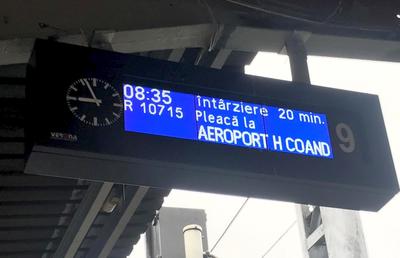 VIDEO+FOTO Cum decurge o călătorie cu trenul de la Gara de Nord la Aeroportul „Henri Coandă” » Întârzieri chiar din prima zi!