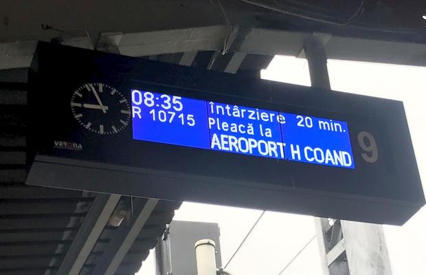 VIDEO+FOTO Cum decurge o călătorie cu trenul de la Gara de Nord la Aeroportul „Henri Coandă” » Întârzieri chiar din prima zi!