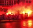 FOTO+VIDEO. Fanii lui CFR Cluj, protest înaintea meciului cu FCSB » Torțe în Gruia + mesaj ironic pentru UEFA