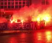 FOTO+VIDEO. Fanii lui CFR Cluj, protest înaintea meciului cu FCSB » Torțe în Gruia + mesaj ironic pentru UEFA