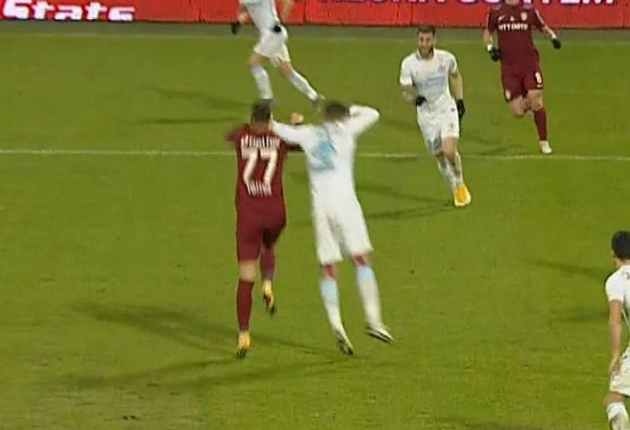 CFR CLUJ - FCSB. Cum a judecat Istvan Kovacs 3 faze cruciale în prima repriză » Două faze clare de penalty + un posibil „roșu”