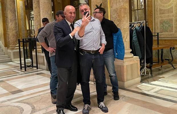Apariție rară! Cum a fost surprins George Copos la sărbătoarea dinamoviștilor