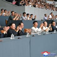 Imagini de la meciul aniversar de fotbal din Coreea de Nord / FOTO: www.kcna.kp