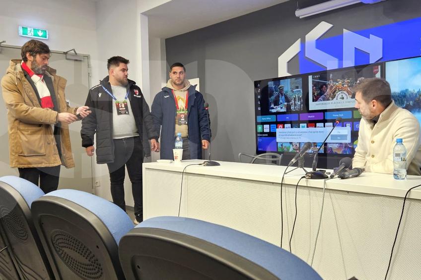 Televizorul din sala de conferințe le-a dat bătăi de cap dinamoviștilor