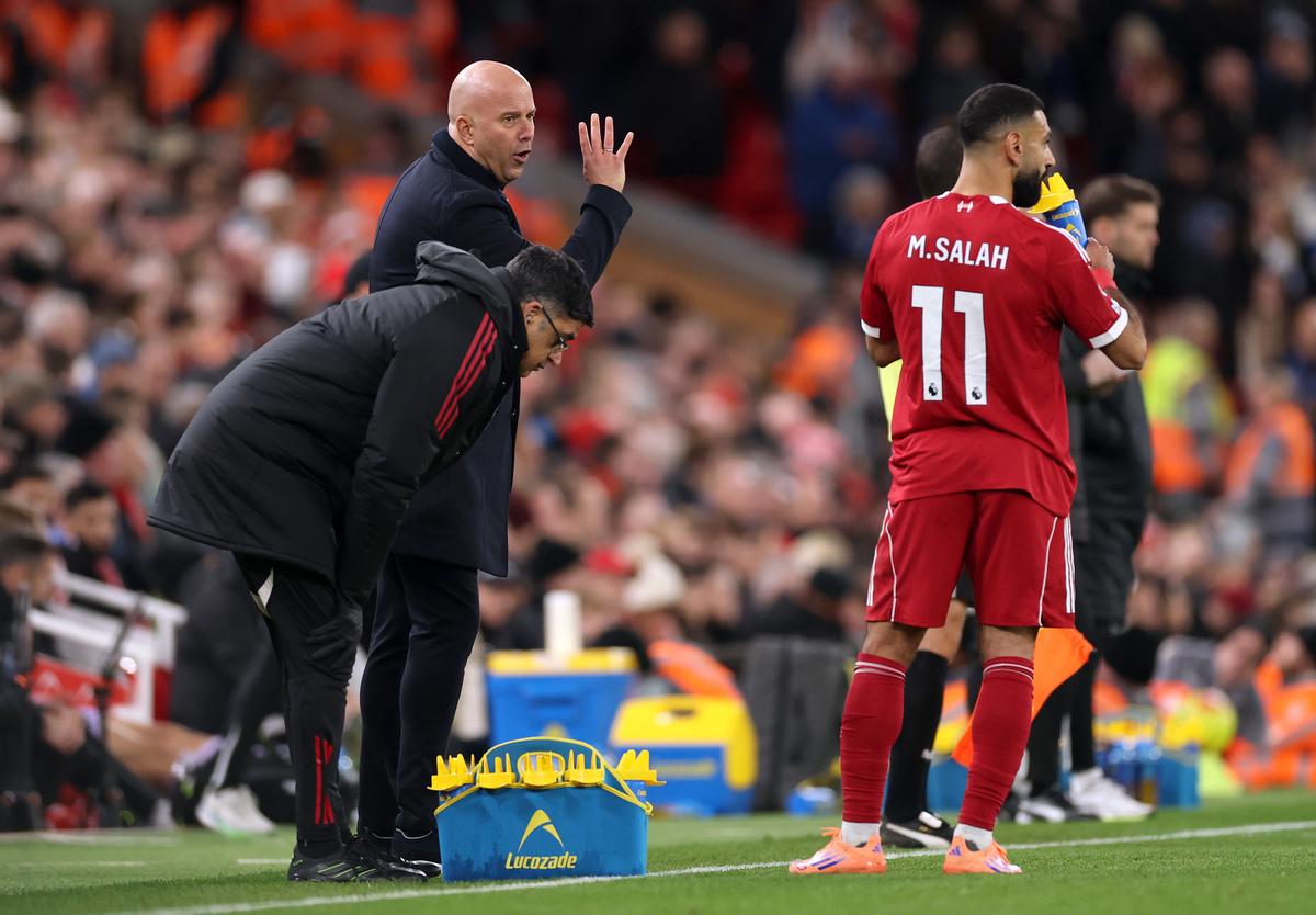 Arne Slot l-a introdus pe Salah în minutul 26 al meciului Liverpool - Brighton! Ce a urmat