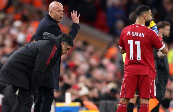Arne Slot l-a introdus pe Salah în minutul 26 al meciului Liverpool - Brighton! Ce a urmat
