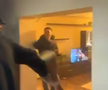 Scene șocante: momentul în care huliganii lui Feyenoord distrug complet un apartament din București