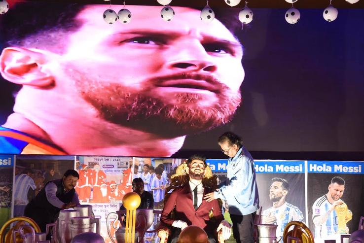 Lionel Messi are o statuie de 21 de metri la Calcutta / Foto: Imago